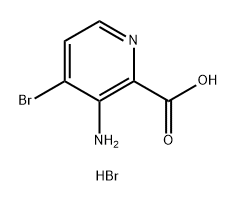 3-Amino-4-bromo-pyridine-2-carboxylic acid hydrobromide Structure