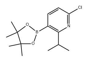 6-Chloro-2-isopropyl-3-(4,4,5,5-tetramethyl-1,3,2-dioxaborolan-2-yl)pyridine Structure