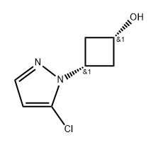 cis-3-(5-chloropyrazol-1-yl)cyclobutanol Structure