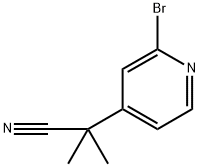 4-Pyridineacetonitrile, 2-bromo-α,α-dimethyl- 구조식 이미지