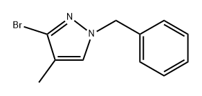 1-benzyl-3-bromo-4-methyl-pyrazole Structure