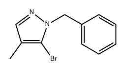 1-Benzyl-5-bromo-4-methyl-1H-pyrazole 구조식 이미지