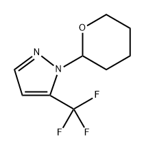 1-tetrahydropyran-2-yl-5-(trifluoromethyl)pyrazole 구조식 이미지