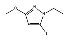 1-ethyl-5-iodo-3-methoxy-pyrazole Structure