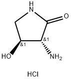 rel-(3R,4S)-3-Amino-4-hydroxypyrrolidin-2-one hydrochloride 구조식 이미지
