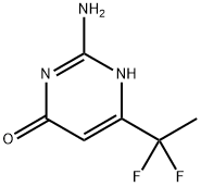 2-Amino-6-(1,1-difluoroethyl)pyrimidin-4(1H)-one 구조식 이미지