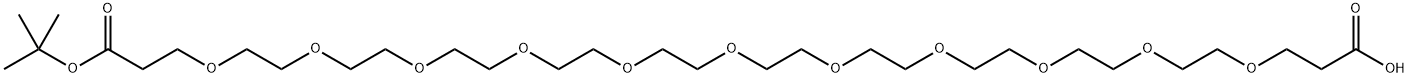 Acid-PEG11-t-Bu Ester Structure