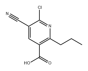 6-Chloro-5-cyano-2-propylnicotinic acid Structure