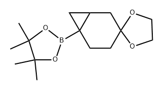 4,4,5,5-Tetramethyl-2-(spiro[bicyclo[4.1.0]heptane-3,2'-[1,3]dioxolan]-6-yl)-1,3,2-dioxaborolane Structure