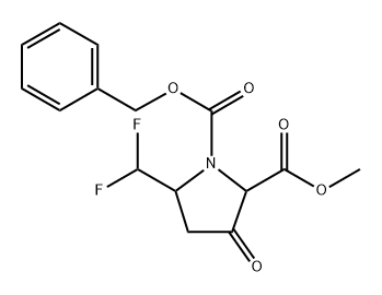 1-Benzyl 2-methyl 5-(difluoromethyl)-3-oxopyrrolidine-1,2-dicarboxylate Structure