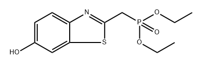 Diethyl ((6-hydroxybenzo[d]thiazol-2-yl)methyl)phosphonate Structure