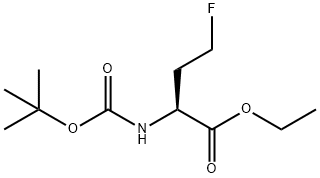 Ethyl (S)-2-((tert-butoxycarbonyl)amino)-4-fluorobutanoate Structure