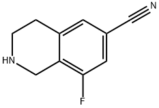 8-Fluoro-1,2,3,4-tetrahydroisoquinoline-6-carbonitrile Structure