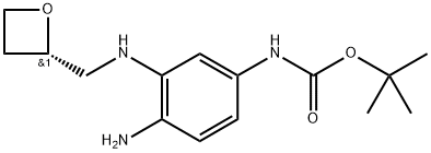 tert-butyl (S)-(4-amino-3-((oxetan-2-ylmethyl)amino)phenyl)carbamate Structure