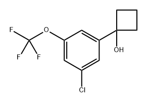 1-(3-chloro-5-(trifluoromethoxy)phenyl)cyclobutanol Structure