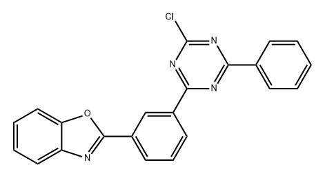 2-(3-(4-chloro-6-phenyl-1,3,5-triazin-2-yl)phenyl)benzo[d]oxazole Structure