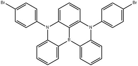 5,9-bis(4-bromophenyl)-5,9-dihydro-5,9-diaza-13b-boranaphtho[3,2,1-de]anthracene Structure