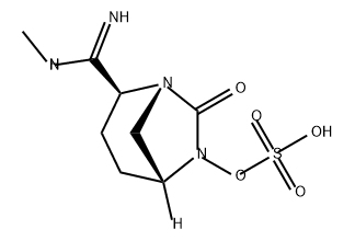 Sulfuric acid, mono[(1R,2S,5R)-2-[imino (methylamino)methyl]-7-oxo-1,6-diazabicyclo [3.2.1]oct-6-yl] ester Structure