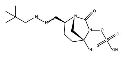 (2S,5R)-2-(N-neopentylcarbamimidoyl)-7-oxo-1,6-diazabicyclo[3.2.1]octan-6-yl hydrogensulfate Structure