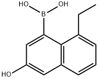 (8-Ethyl-3-hydroxynaphthalen-1-yl)boronic acid Structure