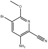 3-Amino-5-bromo-6-methoxypicolinonitrile Structure