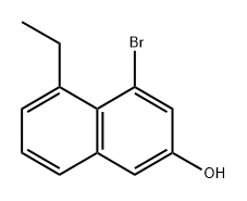 2-Naphthalenol, 4-bromo-5-ethyl- Structure