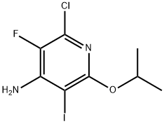 2-Chloro-3-fluoro-5-iodo-6-isopropoxypyridin-4-amine Structure