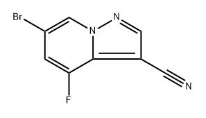 6-Bromo-4-fluoropyrazolo[1,5-a]pyridine-3-carbonitrile Structure