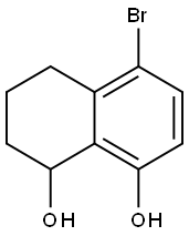 5-Bromo-1,2,3,4-tetrahydronaphthalene-1,8-diol 구조식 이미지