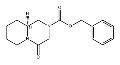 (S)-4-Oxo-octahydro-pyrido[1,2-a]pyrazine-2-carboxylic acid benzyl ester Structure