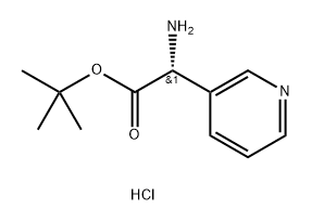 (R)-Pyridin-3-yl-glycine tert-butyl ester dihydrochloride Structure