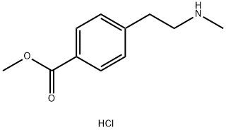 4-(2-Methylamino-ethyl)-benzoic acid methyl ester hydrochloride Structure