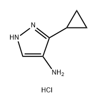 3-Cyclopropyl-1Hpyrazol- 4-amine hydrochloride Structure