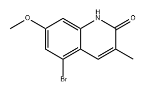 5-Bromo-7-methoxy-3-methylquinolin-2(1H)-one Structure