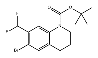 tert-Butyl 6-bromo-7-(difluoromethyl)-3,4-dihydroquinoline-1(2H)-carboxylate Structure