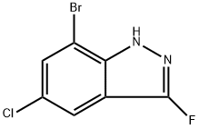 7-Bromo-5-chloro-3-fluoro-1H-indazole Structure