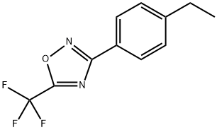 3-(4-ethylphenyl)-5-(trifluoromethyl)-1,2,4-oxadiazole Structure