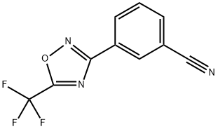 3-(5-(trifluoromethyl)-1,2,4-oxadiazol-3-yl)benzonitrile Structure