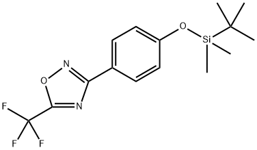 3-(4-((tert-butyldimethylsilyl)oxy)phenyl)-5-(trifluoromethyl)-1,2,4-oxadiazole Structure