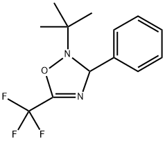 2-(tert-butyl)-3-phenyl-5-(trifluoromethyl)-2,3-dihydro-1,2,4-oxadiazole Structure