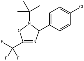 2-(tert-butyl)-3-(4-chlorophenyl)-5-(trifluoromethyl)-2,3-dihydro-1,2,4-oxadiazole Structure