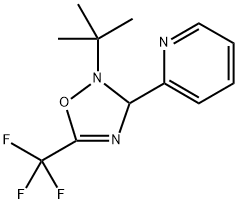 2-(tert-butyl)-3-(pyridin-2-yl)-5-(trifluoromethyl)-2,3-dihydro-1,2,4-oxadiazole Structure