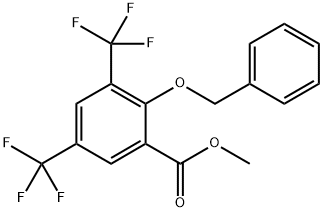 Methyl 2-(benzyloxy)-3,5-bis(trifluoromethyl)benzoate Structure