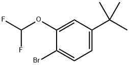 1-Bromo-4-(tert-butyl)-2-(difluoromethoxy)benzene 구조식 이미지