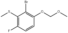 (2-Bromo-6-fluoro-3-(methoxymethoxy)phenyl)(methyl)sulfane Structure