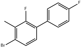 4-Bromo-2,4'-difluoro-3-methyl-1,1'-biphenyl Structure