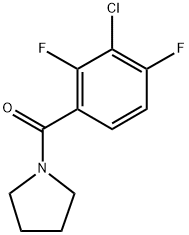 (3-Chloro-2,4-difluorophenyl)(pyrrolidin-1-yl)methanone Structure