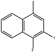 1-Fluoro-2-iodo-4-methylnaphthalene 구조식 이미지