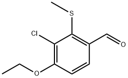 3-Chloro-4-ethoxy-2-(methylthio)benzaldehyde Structure