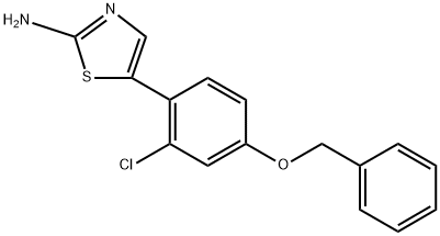 5-(4-(Benzyloxy)-2-chlorophenyl)thiazol-2-amine Structure